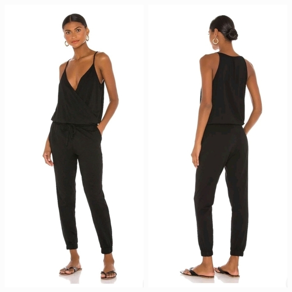 Bobi Los Angeles Jumpsuit Sz Small Supreme Jersey Drawstring Waist Revolve - Picture 1 of 11